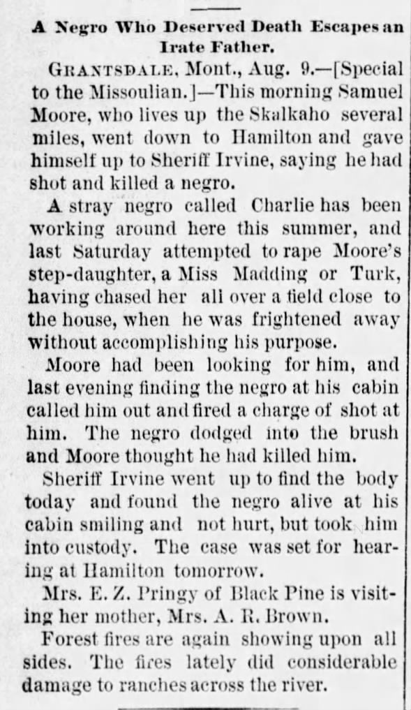 Clipping from The Weekly Missoulian
